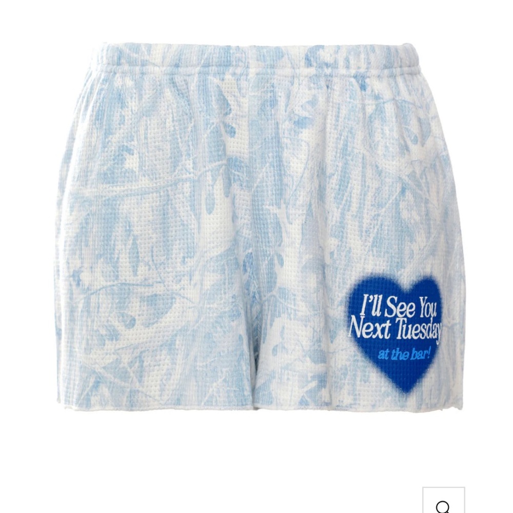 Boys Lie Blue and White Women's Shorts